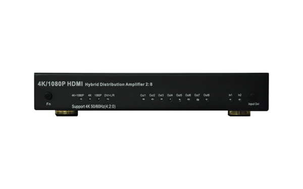 Hybrid 2X8 HDMI2.0 Switch Splitter